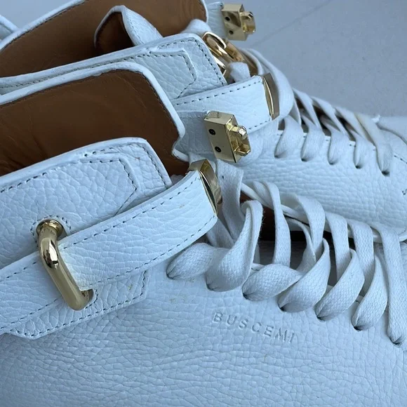 Buscemi white high tops